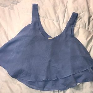 Light Blueish Crop Top